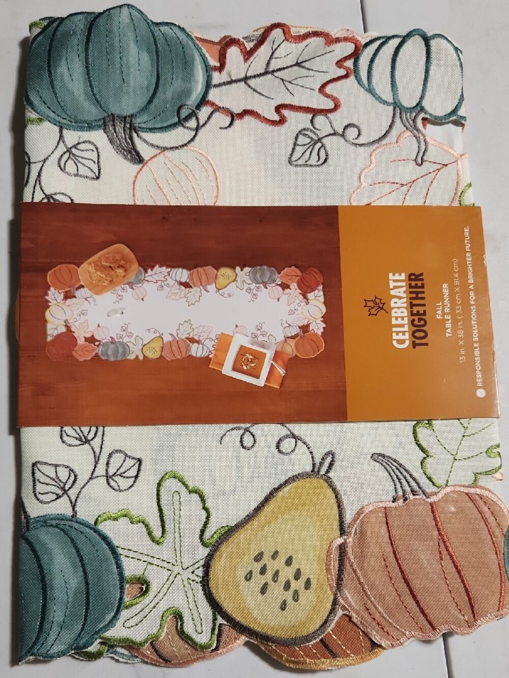 Fall Table Runner - Multi-Color - Picture 2 of 5